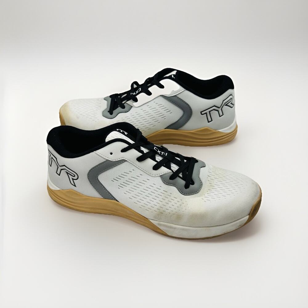 TYR CXT-1 Breathable Trainer Athletic Shoes, White/Gum | Men’s Size 12 US